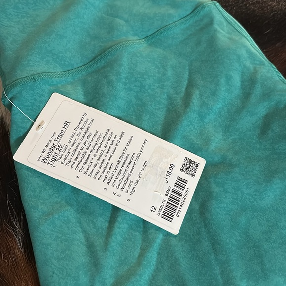 NWT Green Lululemon Wunder Train HR TIGHT 25” - Picture 2 of 2